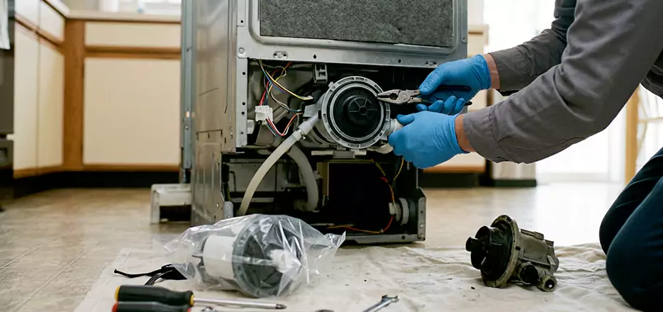 Dishwasher Motor Pump Replacement in Clifton